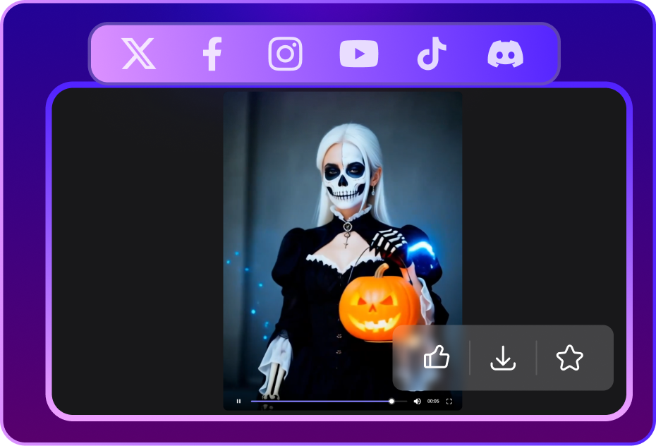 Step 3 Generate and share your spooky video
