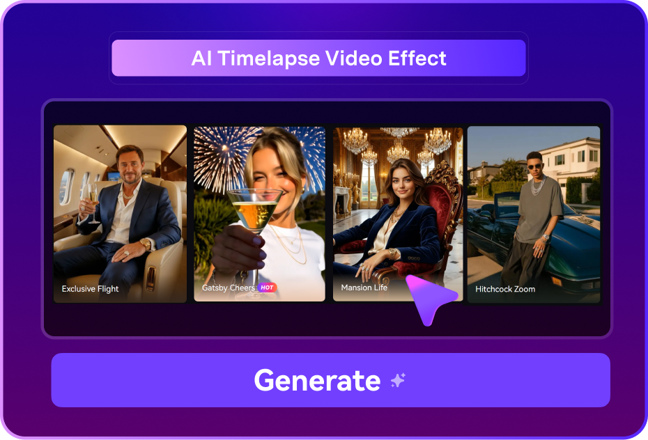 Step 2 Choose a Rich Me Video Effect & Upload Your Photo