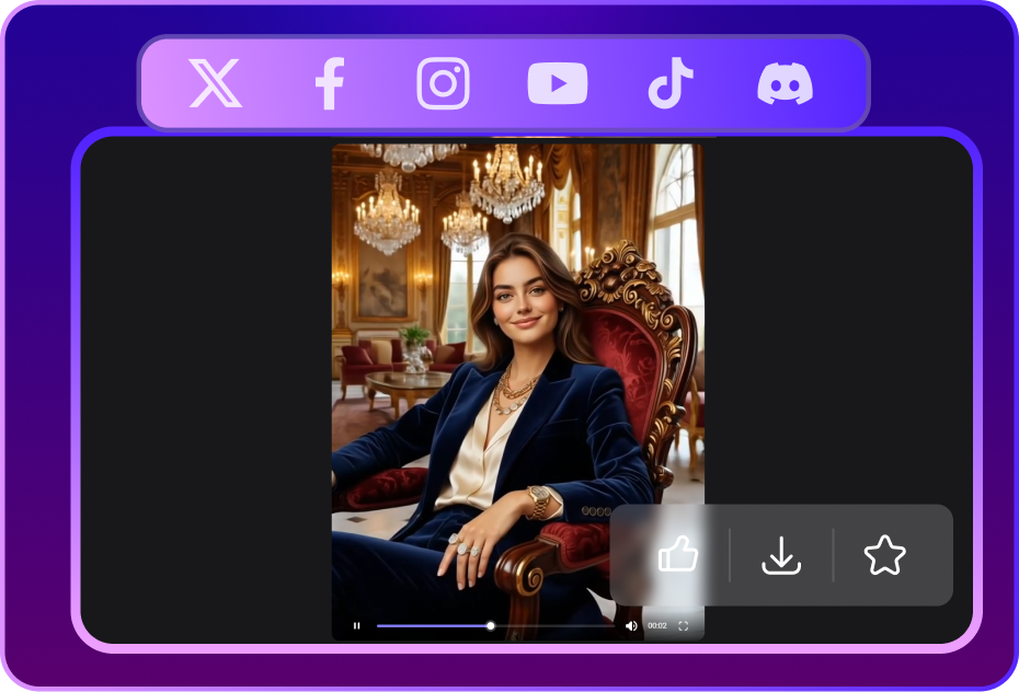 Step 3 Generate and Share Your Rich Me Video